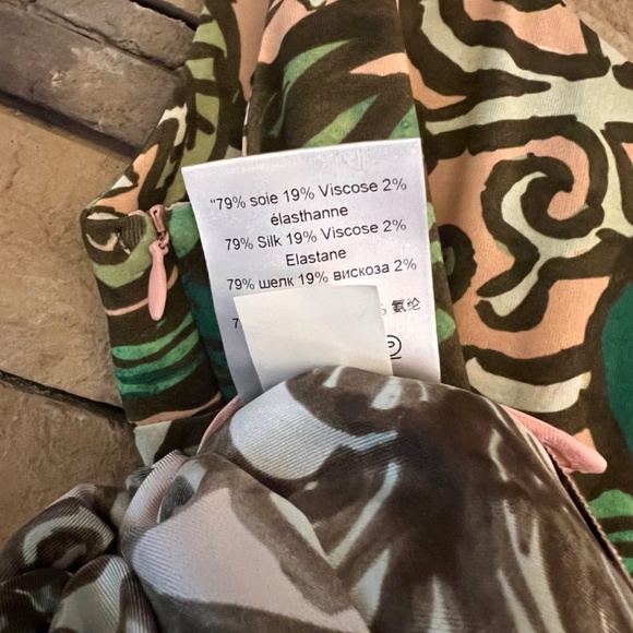 La DoubleJ Capri Floral Silk Twill Midi Dress Size L - Picture 11 of 11